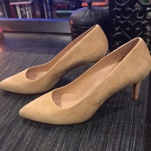 Inez Tan Suede Heels